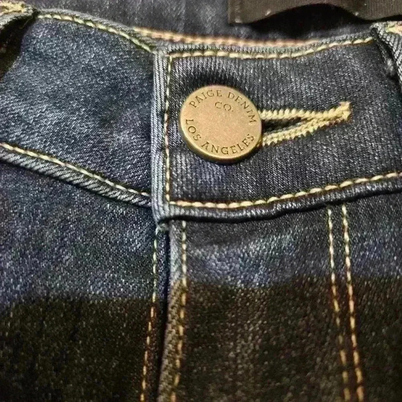 PAIGE WOMEN'S HOXTON ANKLE SKINNY LEG STRETCH BLUE JEANS Size 26 Blue #174 - Picture 6 of 8